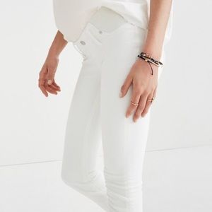 Madewell Maternity Skinny Jeans In Pure White